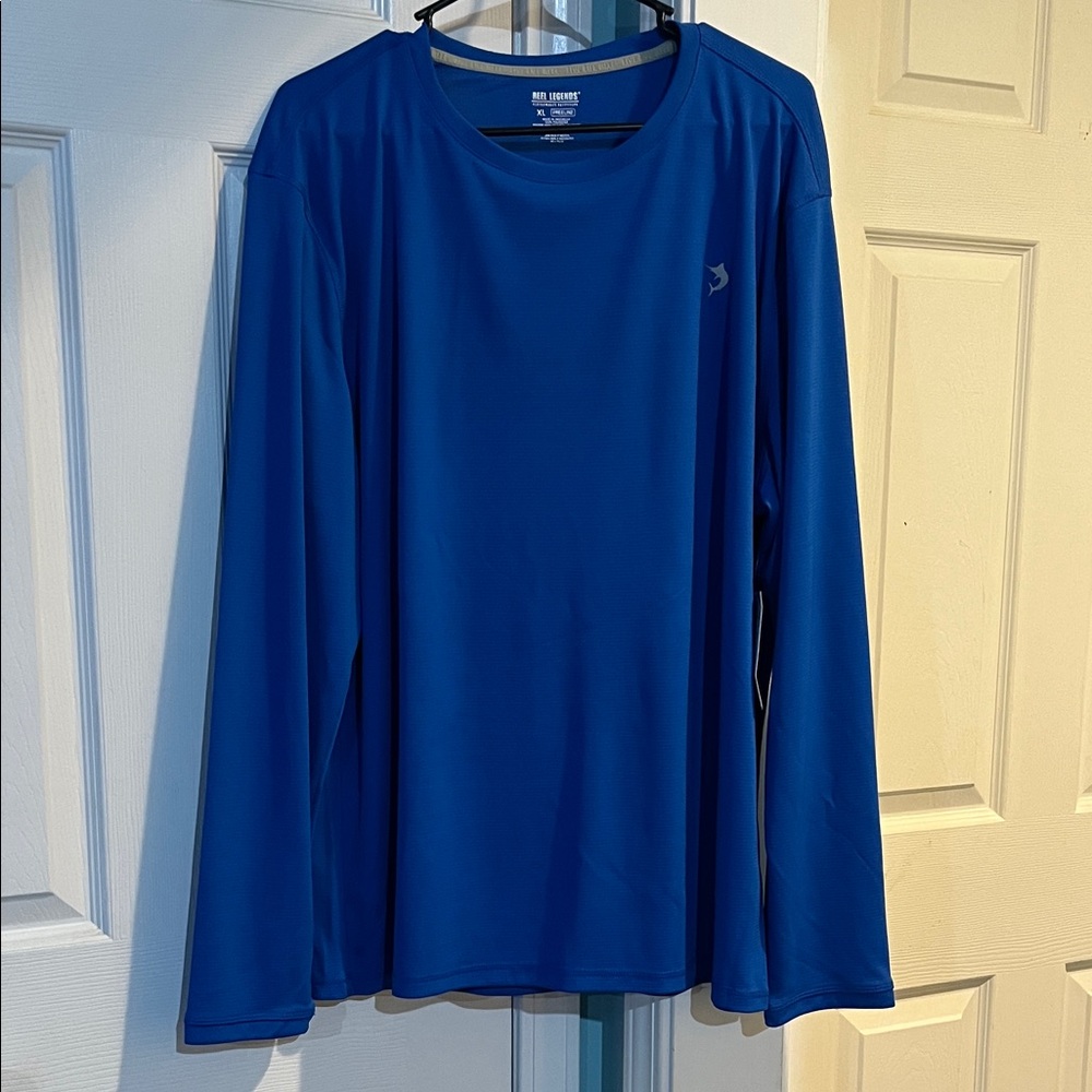 Reel Legends Blue Long Sleeve Shirt